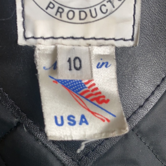 BB LEATHER PRODUCTS FRINGE MOTORCYCLE BLACK LEATHER JACKET 10 MADE IN USA - Picture 8 of 8